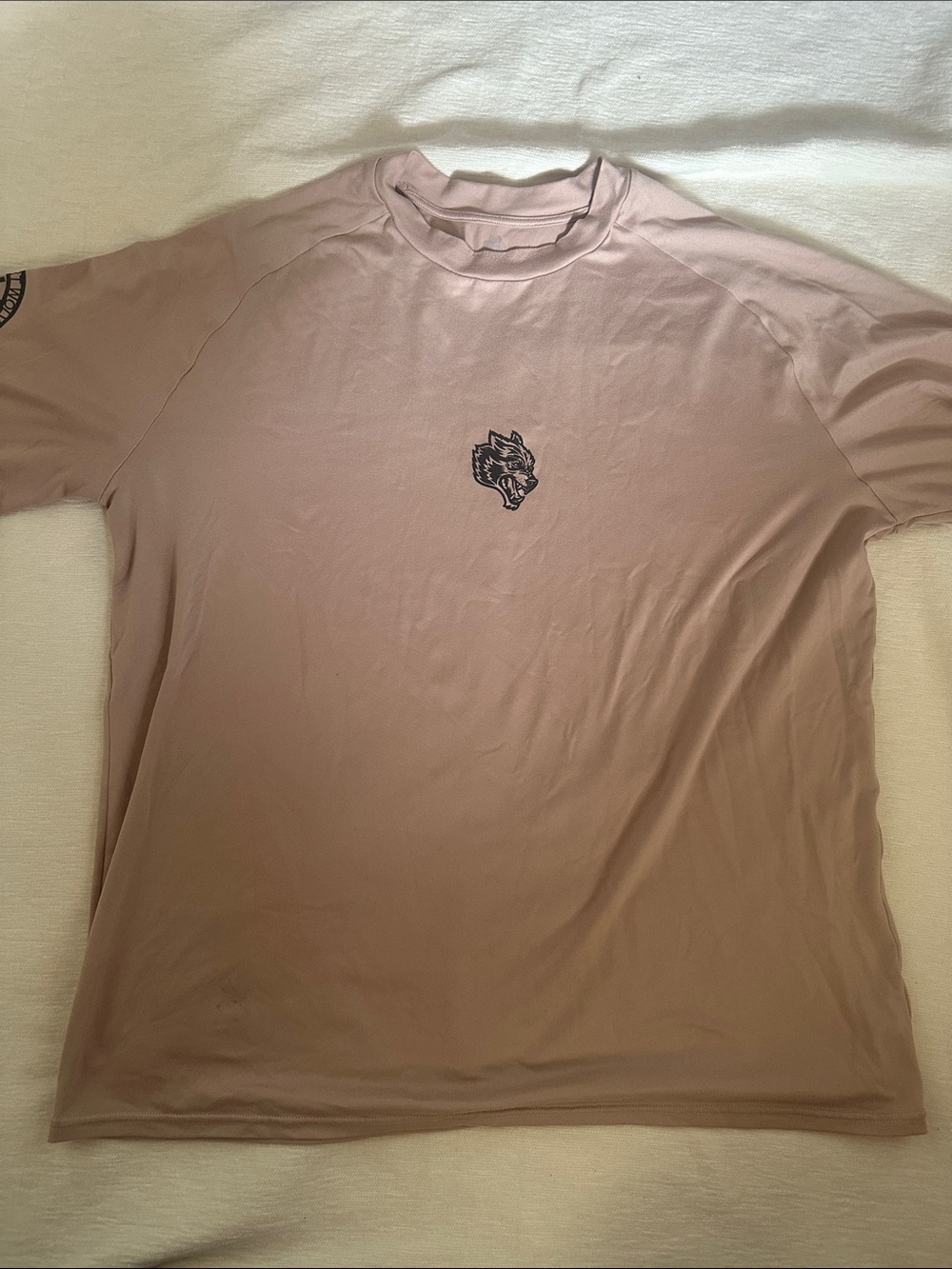 Short Sleeve Wolf Logo Tee - Dusty Mauve